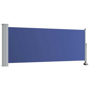 vidaXL Zatahovac&iacute; bočn&iacute; mark&yacute;za / z&aacute;stěna na terasu 100 x 300 cm modr&aacute;