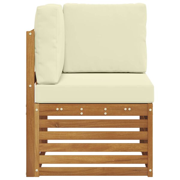 vidaXL Zahradn&iacute; rohov&aacute; sedačka Masivn&iacute; ak&aacute;tov&eacute; dřevo Př&iacute;rodn&iacute;