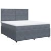 vidaXL Box spring postel s matrac&iacute; tmavě &scaron;ed&aacute; 180x200 cm samet