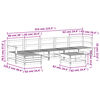vidaXL 7d&iacute;ln&aacute; zahradn&iacute; sedac&iacute; souprava masivn&iacute; dřevo douglasky