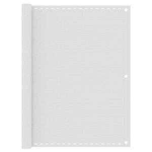 vidaXL Balkonov&aacute; z&aacute;stěna b&iacute;l&aacute; 120 x 500 cm HDPE