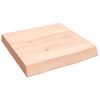 vidaXL Koupelnov&aacute; deska 40x40x(2-6) cm neo&scaron;etřen&eacute; masivn&iacute; dřevo