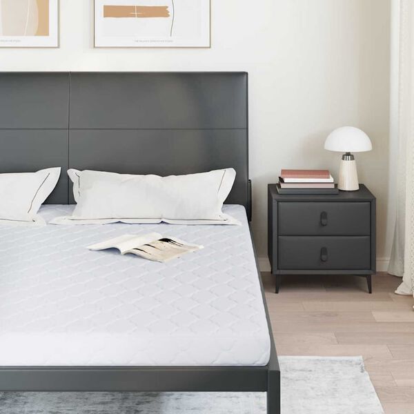 vidaXL Matrace B&iacute;l&aacute; 180 x 200 cm Žak&aacute;rov&aacute; tkanina