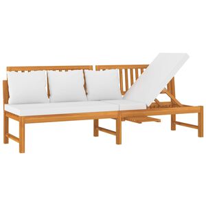 vidaxL V&aacute;lenda s kr&eacute;movou podu&scaron;kou 200 x 60 x 75 cm masivn&iacute; ak&aacute;cie