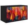 vidaXL N&aacute;stěnn&aacute; TV skř&iacute;ň HEESCH 69 x 33 x 40 cm Čern&yacute; dub