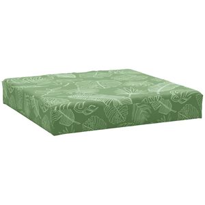 vidaXL Podu&scaron;ka na palety vzor listů 60 x 60 x 8 cm oxfordsk&aacute; l&aacute;tka