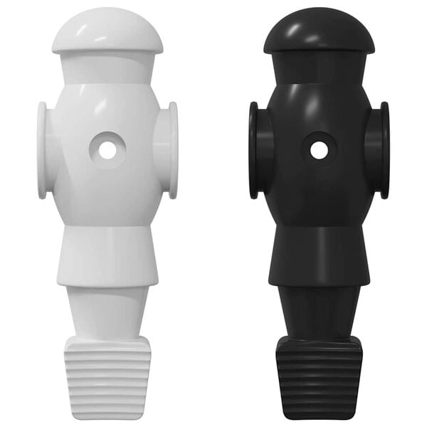 vidaXL Hr&aacute;či fotb&aacute;lku pro 3.6 x 3.1 x 10.8 cm tyč 24 pcs Čern&aacute; a b&iacute;l&aacute;