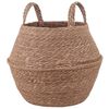 vidaXL Květin&aacute;č s &uacute;chyty Př&iacute;rodn&iacute; &Oslash; 32 x 32 cm 100% mořsk&aacute; tr&aacute;va