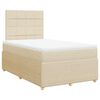 vidaXL Box spring postel s matrac&iacute; kr&eacute;mov&aacute; 120x200 cm textil