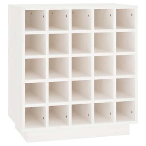 vidaXL Skř&iacute;ňka na v&iacute;no b&iacute;l&aacute; 55,5 x 34 x 61 cm masivn&iacute; borovice