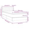 vidaXL Box spring postel s matrac&iacute; světle &scaron;ed&aacute; 80x220 cm samet