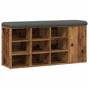 vidaXL Lavice s botn&iacute;kem star&eacute;ho dřeva 102x32x50 cm Engineered Wood