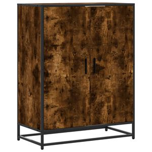 vidaXL Botn&iacute;k kouřov&yacute; dub 75 x 38 x 97,5 cm kompozitn&iacute; dřevo a kov