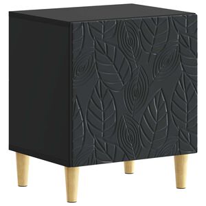 vidaXL Nočn&iacute; stolek Čern&aacute; 43 x 34,5 x 50 cm Kompozitn&iacute; dřevo