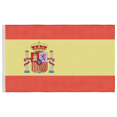 vidaXL Vlajka Španělska a stožár 5,55 m hliník