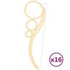 vidaXL Světeln&eacute; řetězy ve tvaru kruhu 16 ks tepl&eacute; b&iacute;l&eacute; 111,5x35x4,5 cm