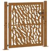 vidaXL Zahradn&iacute; br&aacute;na 100 x 100 cm odoln&aacute; ocel s motivem stopy
