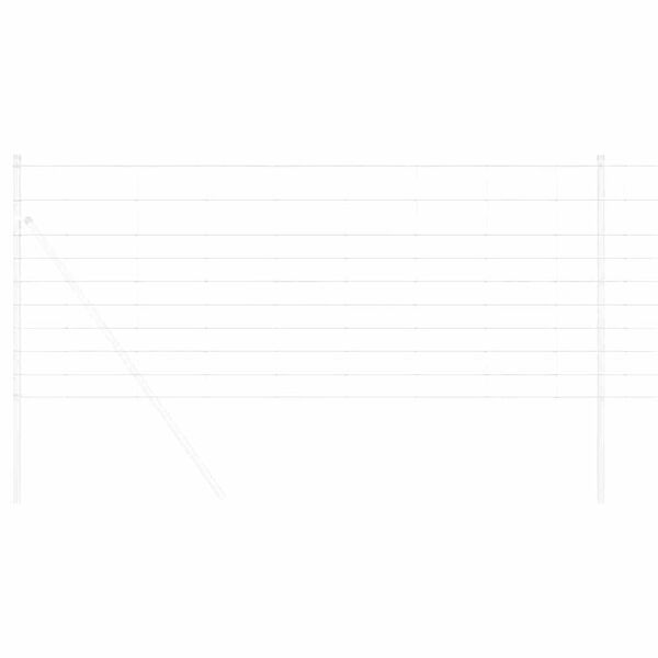 vidaXL Pastevní plot Stříbrná 25 x 1 m Pozinkovaná ocel