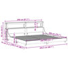 vidaXL Postel bez matrace b&iacute;l&aacute; 200 x 200 cm masivn&iacute; borovice