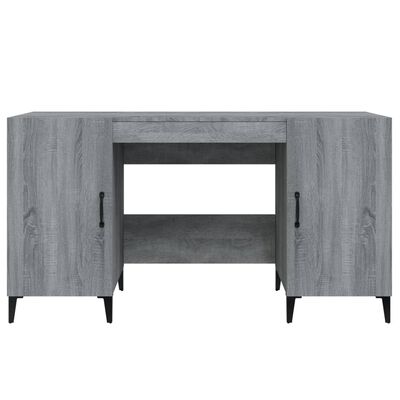 vidaXL Psací stůl šedý sonoma 140 x 50 x 75 cm kompozitní dřevo
