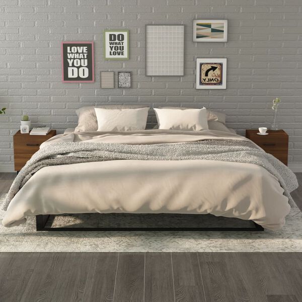 vidaXL Nočn&iacute; stolky 2 ks hněd&yacute; dub 40 x 35 x 47,5 cm