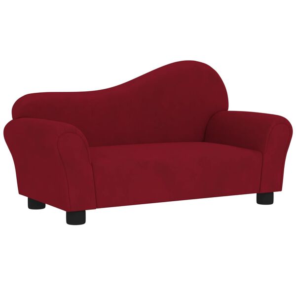 vidaXL Dětsk&aacute; pohovka v&iacute;nov&aacute; samet