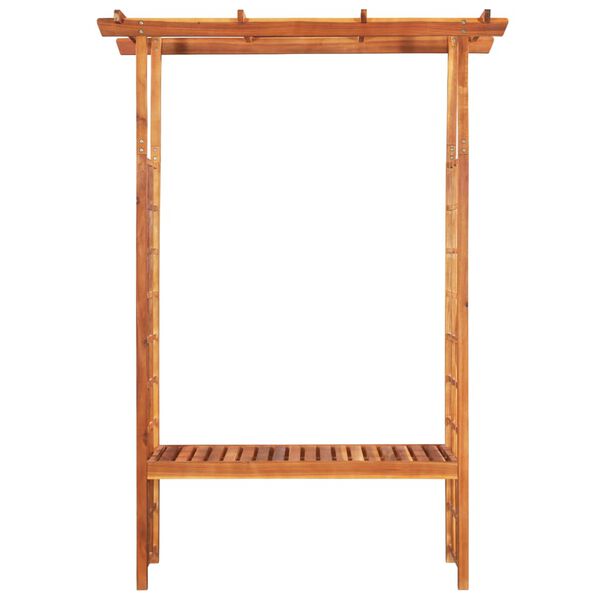 vidaXL Zahradn&iacute; pergola s lavičkou masivn&iacute; ak&aacute;cie 143 x 50 x 198 cm