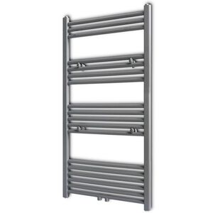 &Scaron;ed&yacute; žebř&iacute;kov&yacute; radi&aacute;tor na ručn&iacute;ky rovn&yacute; &uacute;středn&iacute; topen&iacute; 600 x 1160 mm