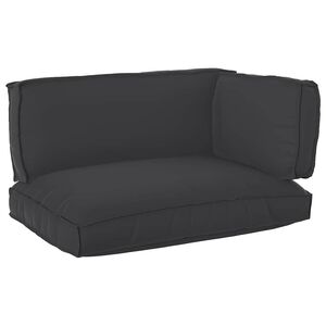 vidaXL Sada pol&scaron;t&aacute;řů na paletu 3 pcs Čern&aacute; Oxford l&aacute;tka