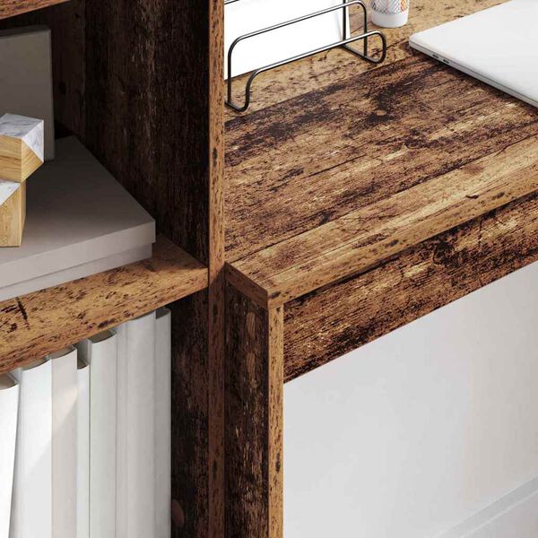 vidaXL Stůl se z&aacute;suvkou 2 pcs Star&eacute; dřevo