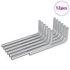 vidaXL &Scaron;estihrann&yacute; kl&iacute;č 12 pcs Stř&iacute;brn&aacute; 22 x 66 mm Ocel