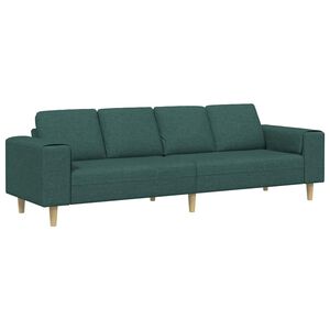 vidaXL Pohovka do ob&yacute;vac&iacute;ho pokoje Tmavě zelen&aacute; 250 x 77 x 76 cm