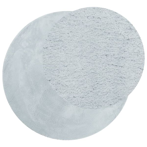 vidaXL Koberec HUARTE kr&aacute;tk&yacute; vlas měkk&yacute; a prateln&yacute; modr&yacute; &Oslash; 80 cm