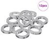 vidaXL Jarn&iacute; washer 12 ks B&iacute;l&aacute; 13 x 1 mm Železo