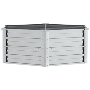 vidaXL Zahradn&iacute; vyv&yacute;&scaron;en&yacute; z&aacute;hon 129 x 45 cm pozinkovan&aacute; ocel stř&iacute;brn&yacute;