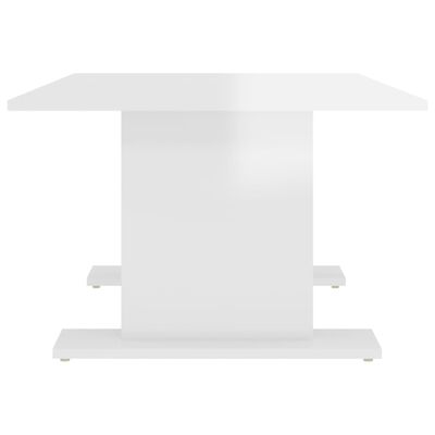 vidaXL Konferenční stolek bílý vysoký lesk 103,5x60x40 cm dřevotříska