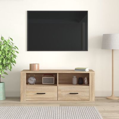 vidaXL TV skříňka dub sonoma 100 x 35 x 40 cm kompozitní dřevo