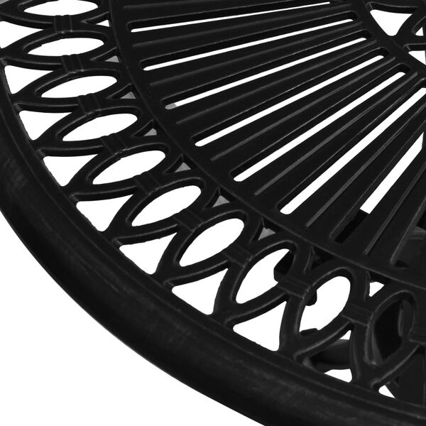 vidaXL Zahradn&iacute; stůl čern&yacute; 62 x 62 x 65 cm lit&yacute; hlin&iacute;k