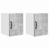 vidaXL N&aacute;stěnn&aacute; skř&iacute;ňka LUCCA 2 pcs Betonově &scaron;ed&aacute; 30 x 31 x 40 cm