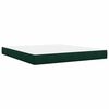 vidaXL Box spring postel s matrac&iacute; tmavě zelen&aacute; 180x200 cm samet
