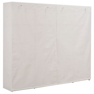 vidaXL Šatní skříň bílá 200 x 40 x 170 cm textil
