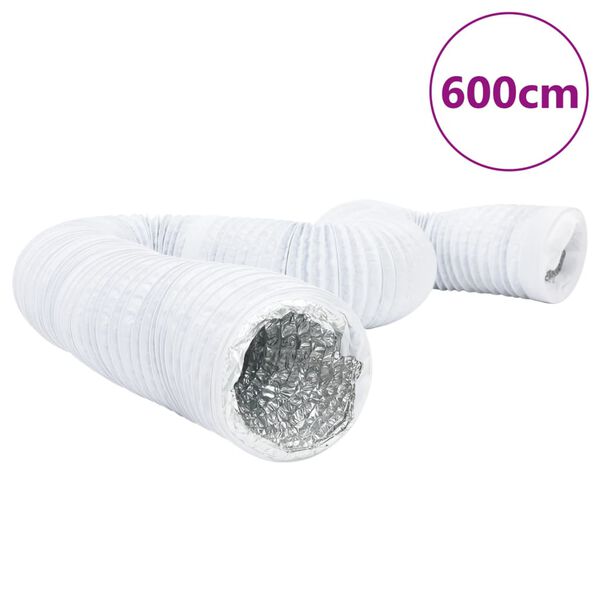 vidaXL Ventilačn&iacute; potrub&iacute; hlin&iacute;k a PVC 6 m &Oslash; 12,5 cm