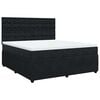 vidaXL Box spring postel s matrac&iacute; čern&aacute; 180x200 cm samet