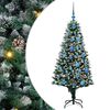 vidaXL Uměl&yacute; v&aacute;nočn&iacute; stromeček Zelen&aacute; 150 cm PVC, ocel a plast