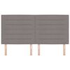 vidaXL Čelo postele Taupe 180 cm textil