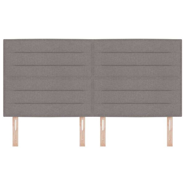 vidaXL Čelo postele Taupe 180 cm textil