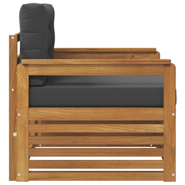 vidaXL Venkovn&iacute; pohovkov&aacute; souprava Masivn&iacute; ak&aacute;ciov&eacute; dřevo a polyester