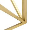 vidaXL Konferenční stolek zlatý nerezová ocel a pražcové dřevo