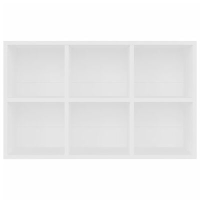 vidaXL Knihovna/příborník bílá 66x30x98 cm dřevotříska