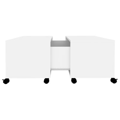 vidaXL Konferenční stolek bílý 75 x 75 x 38 cm dřevotříska